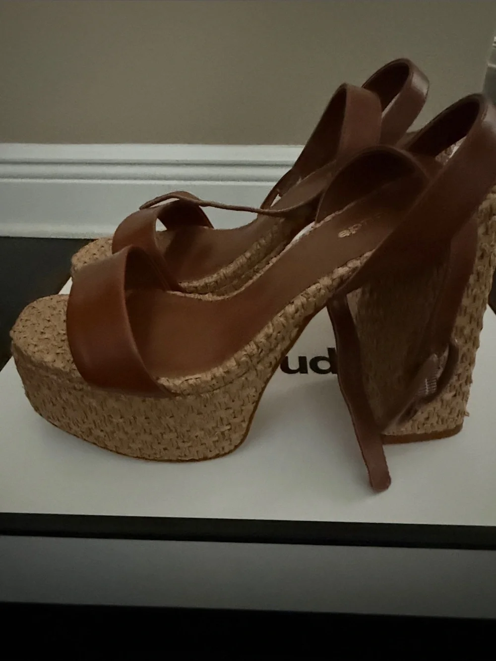 Larroude leather upper